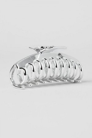 Acessórios De Cabelo Alo Yoga Epic Claw Clip Accessories Prateadas Branco | 2496-OFUMJ