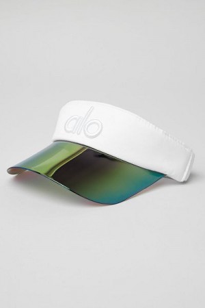 Boné Alo Yoga Solar Visor Accessories Branco | 5124-QHKLF