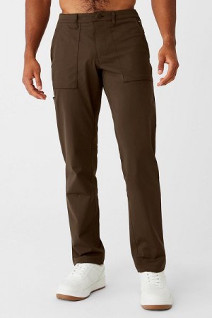 Calças Alo Yoga Block Masculino Marrom | 2139-HMTKU