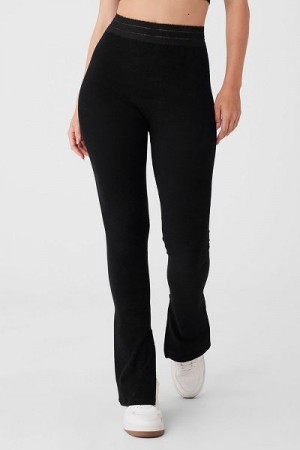 Leggings Alo Yoga Seamless Luxe Terry High-Cintura Cuddle Feminino Pretas | 1067-FOCJD