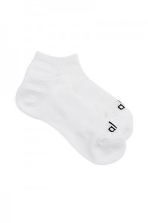 Meias Alo Yoga Everyday Accessories Branco Pretas | 9514-PURZI