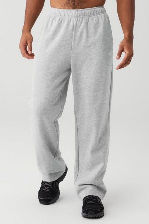 Moletons Alo Yoga Accolade Em Linha Reta Leg Masculino Cinzentas | 3158-ZNFDY