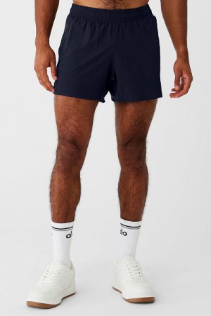 Shorts De Corrida Alo Yoga 5" Adapt Masculino Azul Marinho | 8026-ULFNS