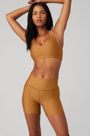 Sutiãs Alo Yoga Airlift Advantage Racerback Feminino Amarelas | 8740-WSUOV